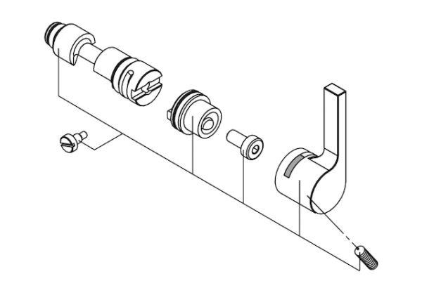 Schell Temperaturregler CELIS E Griff Adapter Regulierwelle