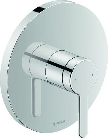 Duravit C 1 Einhebel-Brausemischer Unterputz rund Ausladung 77 Durchmesser 170 mm