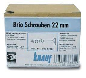 Knauf Brio Schrauben 22 mm für Trockenestrich 23 mm, 500 Stück
