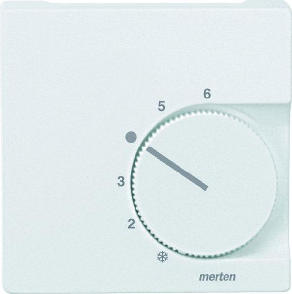 Merten Zentralplatte Raumtemp polarweiß mit System M 536219 div.Symbole