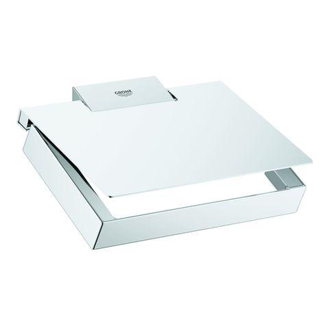WC-Papierhalter Selection Cube 40781 Metall mit Deckel chrom