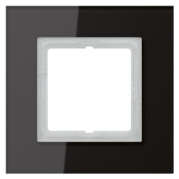 Jung Einbaurahmen 1-fach schwarz glänzend Glas für GEB-K LS / LS PLUS LSP 981 GL SW
