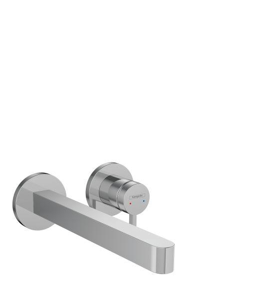 hansgrohe 2-Loch Waschtischmischer Unter Finoris F-Set langer Auslauf chrom