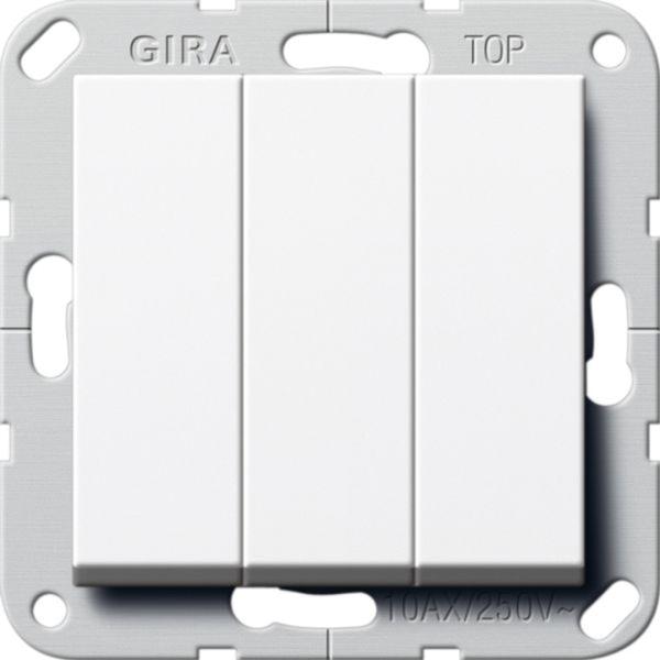 Gira Wipptaster-Modul reinweiß 3S UP IP20 System 55 284403