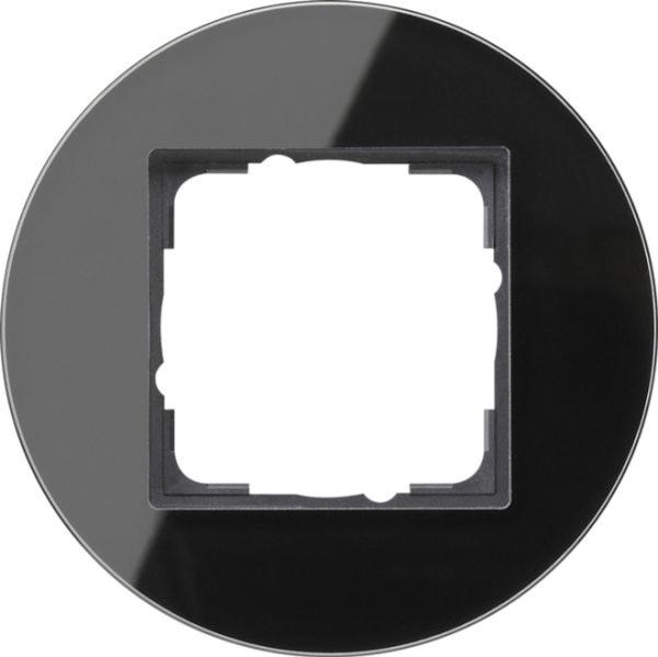 Gira Rahmen 1-fach schwarz glas 0211135