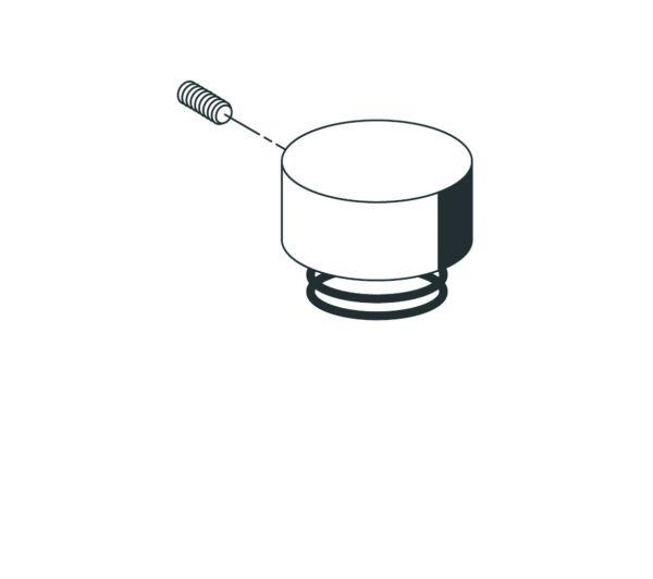 Schell Betätigungshaube Druckfeder für Urinal-Druckspüler BASIC chrom