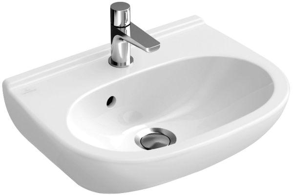 Villeroy & Boch Handwaschbecken Compact O.novo 450x350mm Oval Weiß Alpin CeramicPlus