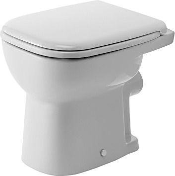 Duravit Stand-WC D-Code 480 mm Flachspüler Abgang waagrecht weiß