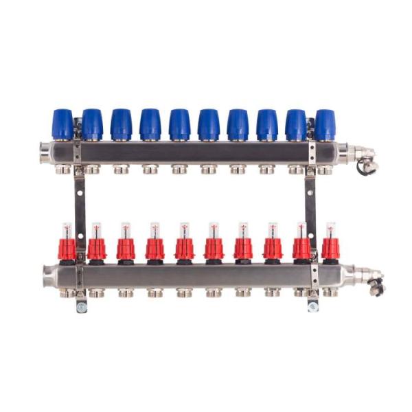 Heizkreisverteiler BASIC für Fußbodenheizung, 10 Heizkreise