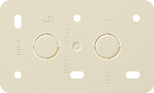 Gira Bodenplatte Kst weiß 2-fach AP 008213