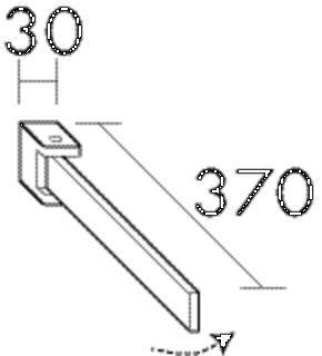 Burgbad Handtuchhalter HHAF003 Zubehör 370x30x46 Chrom