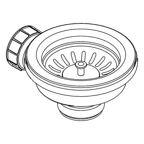 GROHE Ablaufgarnitur 42589 1 für Einbauspülen Edelstahlahl