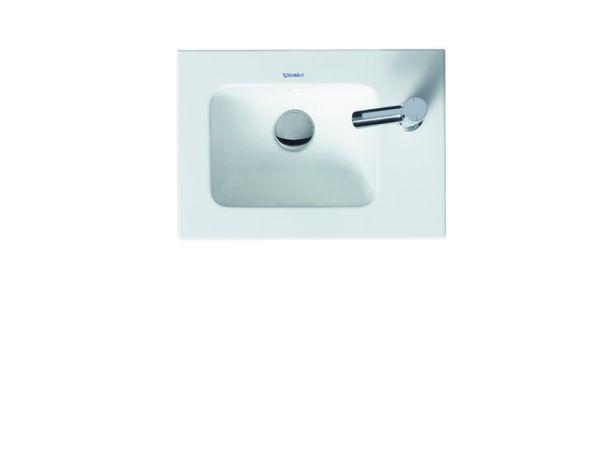 Duravit Möbelhandwaschbecken ME by Starck 430 mm mit ÜL mit HLB r 1 HL weiß