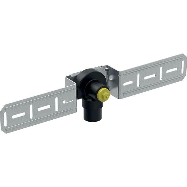 Geberit FlowFit Anschlusswinkel 90 Grad vormontiert einfach bleifreier Rotguss 20mm-1/2" L 52mm