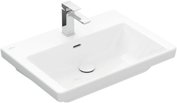 Villeroy & Boch Schrankwaschtisch Subway 3.0 650x470mm Rechteck 1HL. mit Überlauf Wei