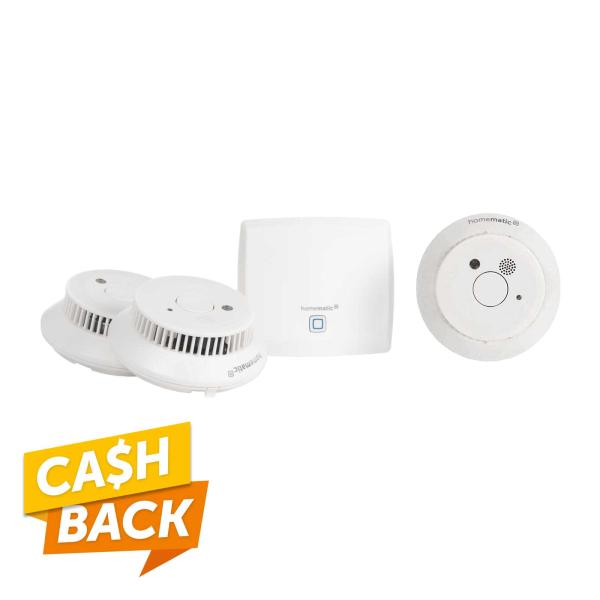 Homematic IP Starter Set Rauchwarnmelder HmIP-SK4 150788A0 Cashback Logo