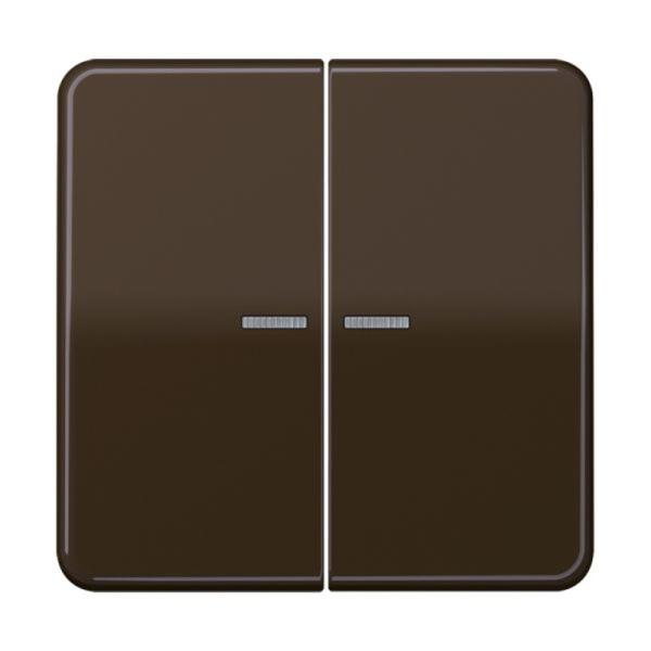 Jung Wippe_2t Schalter br glänzend CD 595 KO5 BR