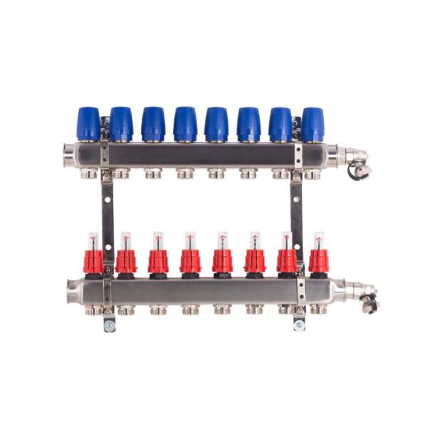 Heizkreisverteiler BASIC für Fußbodenheizung, 8 Heizkreise