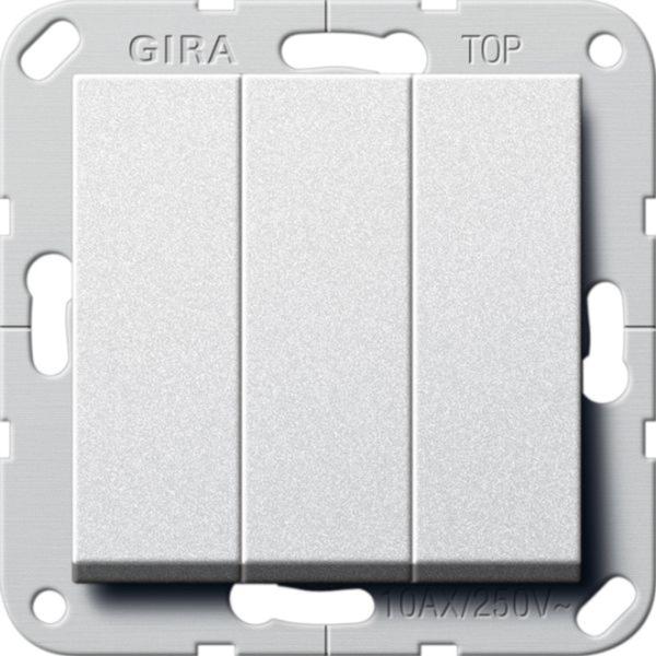 Gira Wipptaster-Modul alu 3S UP IP20 System 55 284426