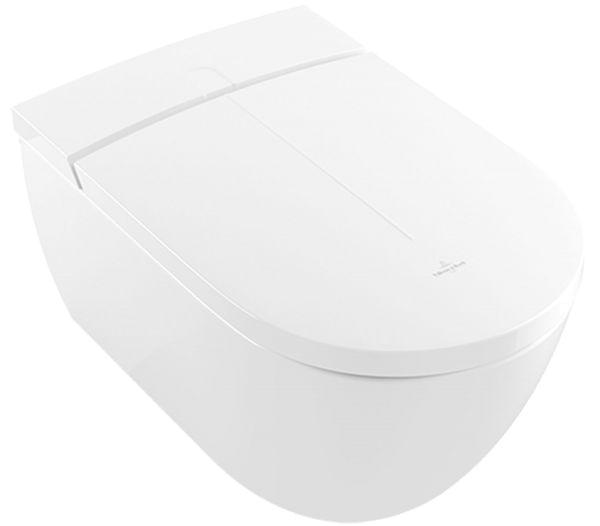 Villeroy & Boch Dusch-WC spülrandlos ViClean V0 Oval Weiß Alpin CeramicPlus