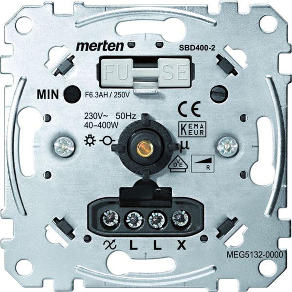 Merten Dimmer Dreh/Druckkn ohmsch UP MEG5132-0000 40-400W