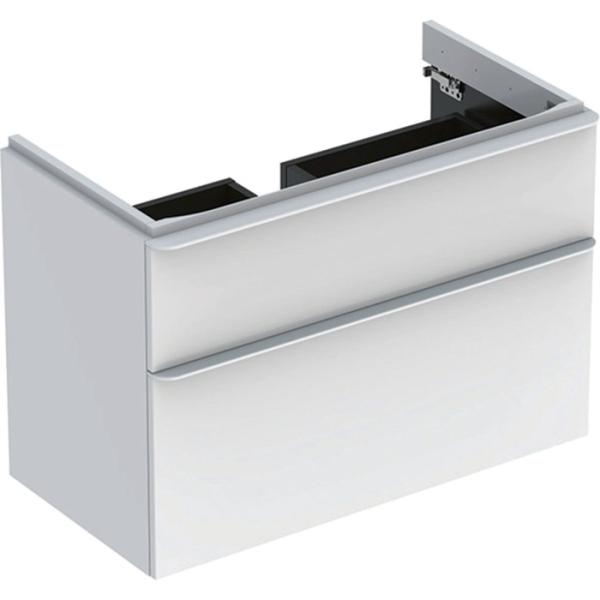 Geberit Smyle Square US für WT, m. 2 Sch 88,4x61,7x47cm, weiß