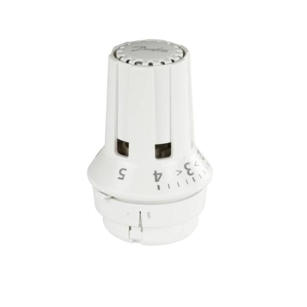 Danfoss Thermostatkopf RAW 5110 Flüssigkeitsfühler mit Nullstellung Schnappverschluss weiß