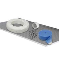70 m² Set Tackersystem Faltplatte 30 mm WLG 045 16x2 PE-RT Rohr Raster 15 cm + Zubehör 70 m² Set Tackersystem Faltplatte 30 mm WLG 045 16x2 PE-RT Rohr Raster 15 cm + Zubehör
