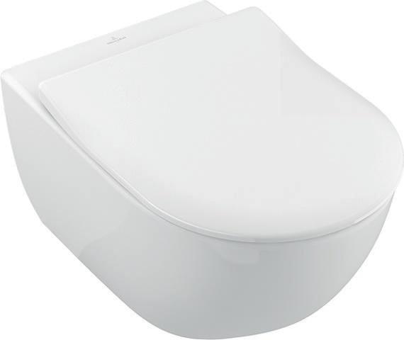 Villeroy & Boch Tiefspül-WC spülrandlos Subway 5614R0 370x560mm Oval Weiß Alpin C+