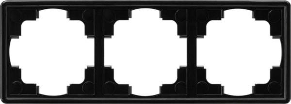 Gira Rahmen 3-fach schwarz Kst S Color 021347