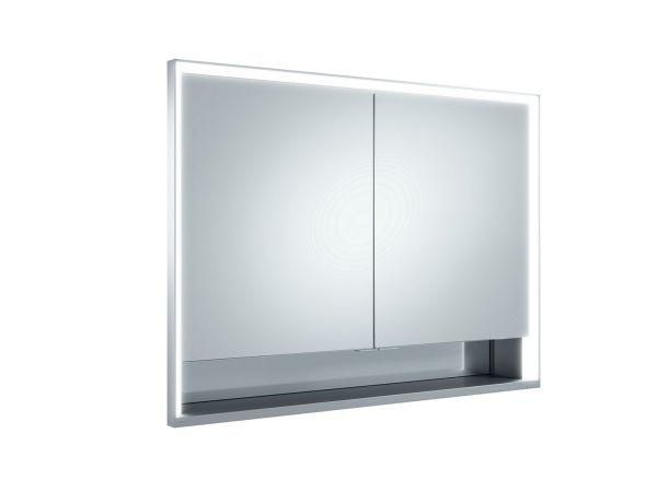 Keuco Spiegelschrank R Lumos 14314 mit Einbau silb-elox 1000x735x165mm