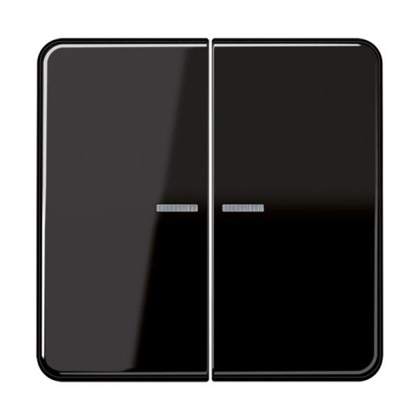 Jung Wippe_2t Schalter schwarz glänzend CD 595 KO5 SW