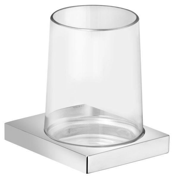 Keuco Glashalter Edition 11 11150 kompl m Echtkristall-Glas verchromt