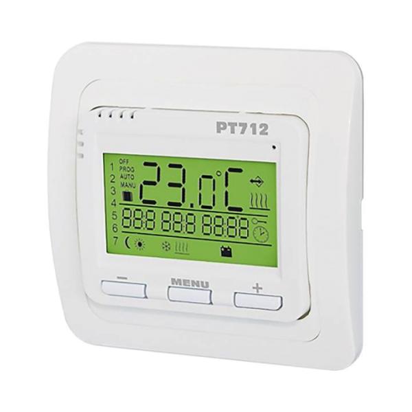 Knebel Thermostat kabelgebunden Unterputz PT712, digital, programmierbar, 230 V 16 A