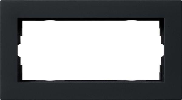 Gira Rahmen 2-fach schwarz mit glas E2 1002095