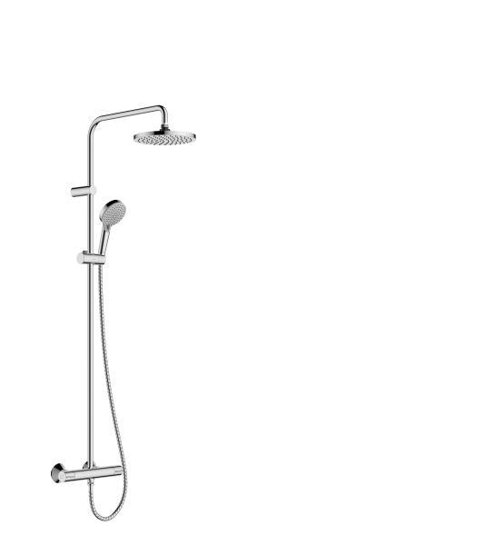 hansgrohe Showerpipe 200 1jet Vernis Ble EcoSmart chrom mit Brausethermostat