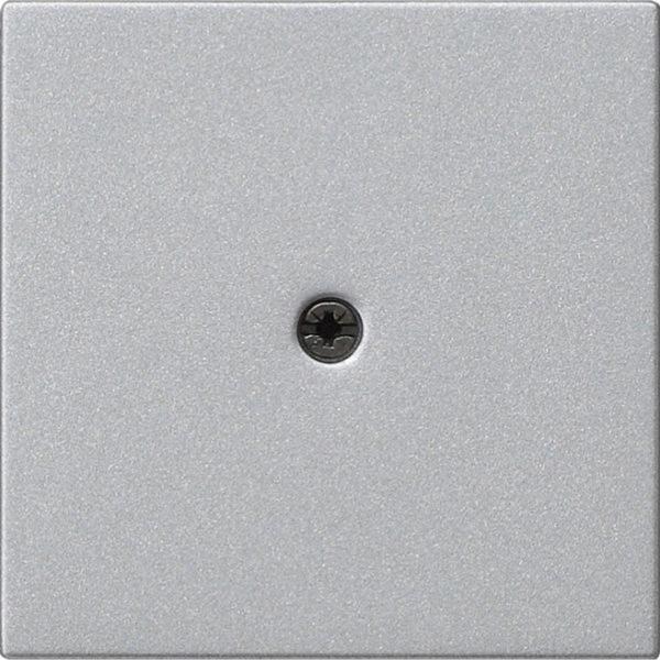 Gira Zentralplatte Kabelausl alu System 55 027426 Schraubbef