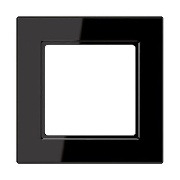 Jung Einbaurahmen 1-fach schwarz glänzend Kst für GEB-K A / A CREATION AC 581 SW