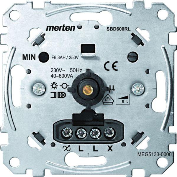 Merten Dimmer Dreh/Druckkn 40-400W UP MEG5133-0000 indukt