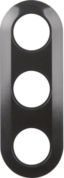 Berker 138131 Rahmen 3fach Serie 1930 schwarz, glänzend