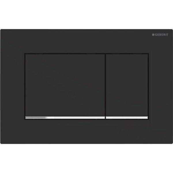 Geberit BetPl Sigma30 für 2-Mengen-Sp mattschwarz