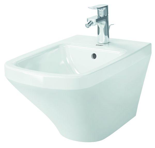 Wand-Bidet DuraStyle 540 mm m.ÜL, m.HLB, 1 HL, Durafix, weiß