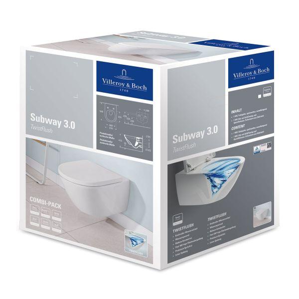 Villeroy & Boch Combi-Pack Subway 3.0 370x560x360mm ov wdh. Abg waagr m TF we