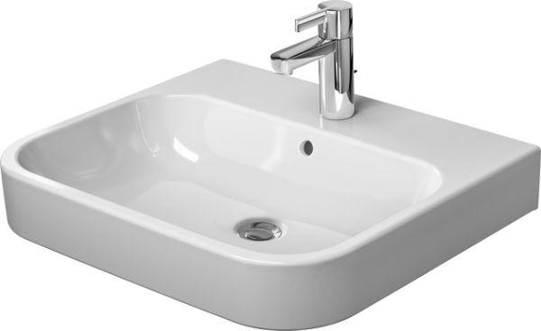 Duravit Möbelwaschtisch Happy D 2 600 mm mit ÜL mit HLB 1 HL geschl WG