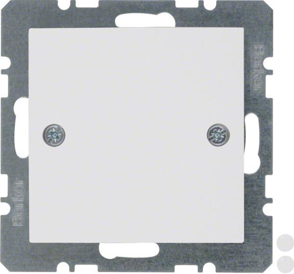 Berker 10091919 Blindverschluss m. Zentralstück u. Schraubbefestigung S.1/B.3/B.7 polarweiß,matt