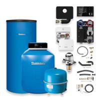 Buderus Logaplus GB125 Öl-Brennwert 22 kW Heizungspaket K32/2 mit Regelung RC310 Warmwasserspeicher SU160/5 160 l mit Mischer