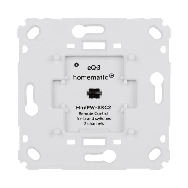 Homematic IP Wired Smart Home Wandtaster für Markenschalter HmIPW-BRC2 - 2-fach