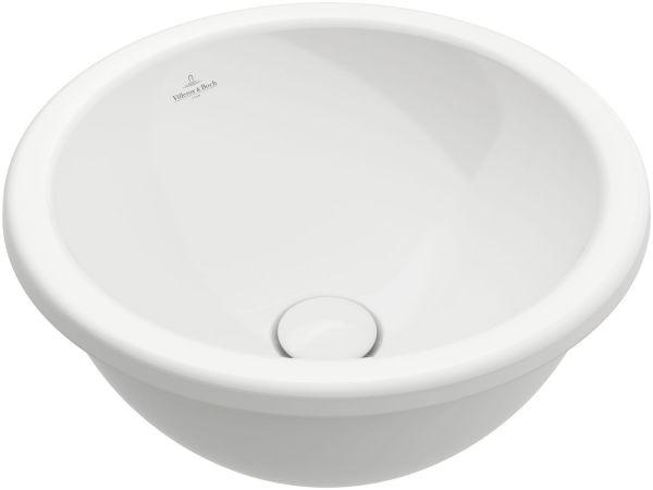 Villeroy & Boch Einbauwaschbecken Loop&Friends 450x450 mm Rund m ÜL weiß Alpin cplus