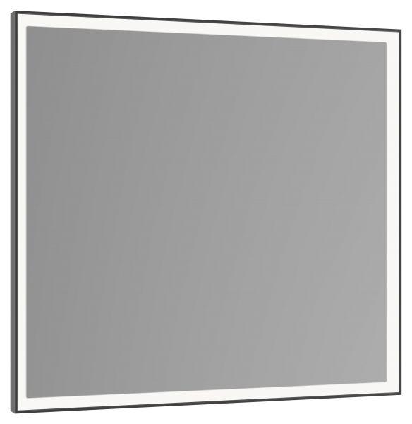 KEUCO Lichtspiegel R. Lumos 14597, schwarz-eloxiert, 700 x 650 x 60 mm