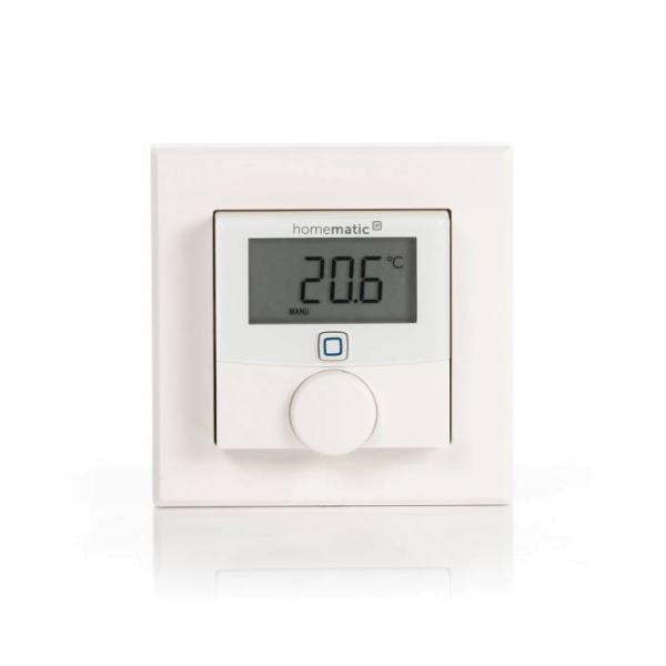 Homematic IP Smart Home Wandthermostat mit Schaltausgang HmIP-BWTH - für Markenschalter, 230 V